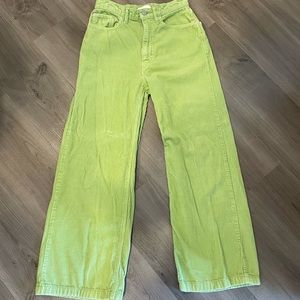 Green Corduroy BDG mom jeans